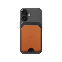 Tan-Grey Leatherite MagSafe Card Wallet